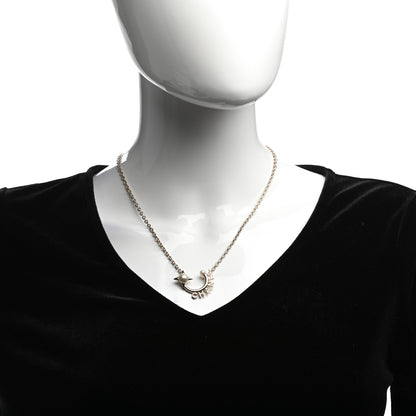 Chanel Pearl Logo Necklace Gold 2 of 5