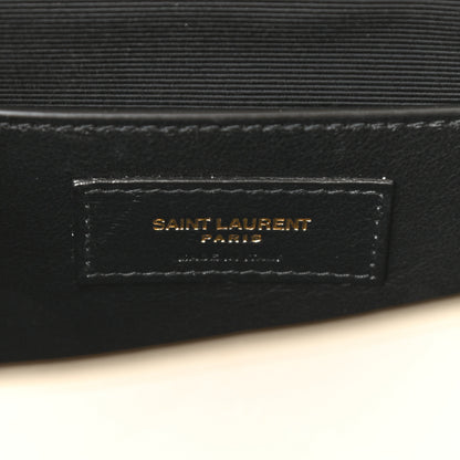 Saint Laurent Grain De Poudre Textured Mixed Matelasse Triquilt Small Monogram Satchel Crema Soft 6 of 8