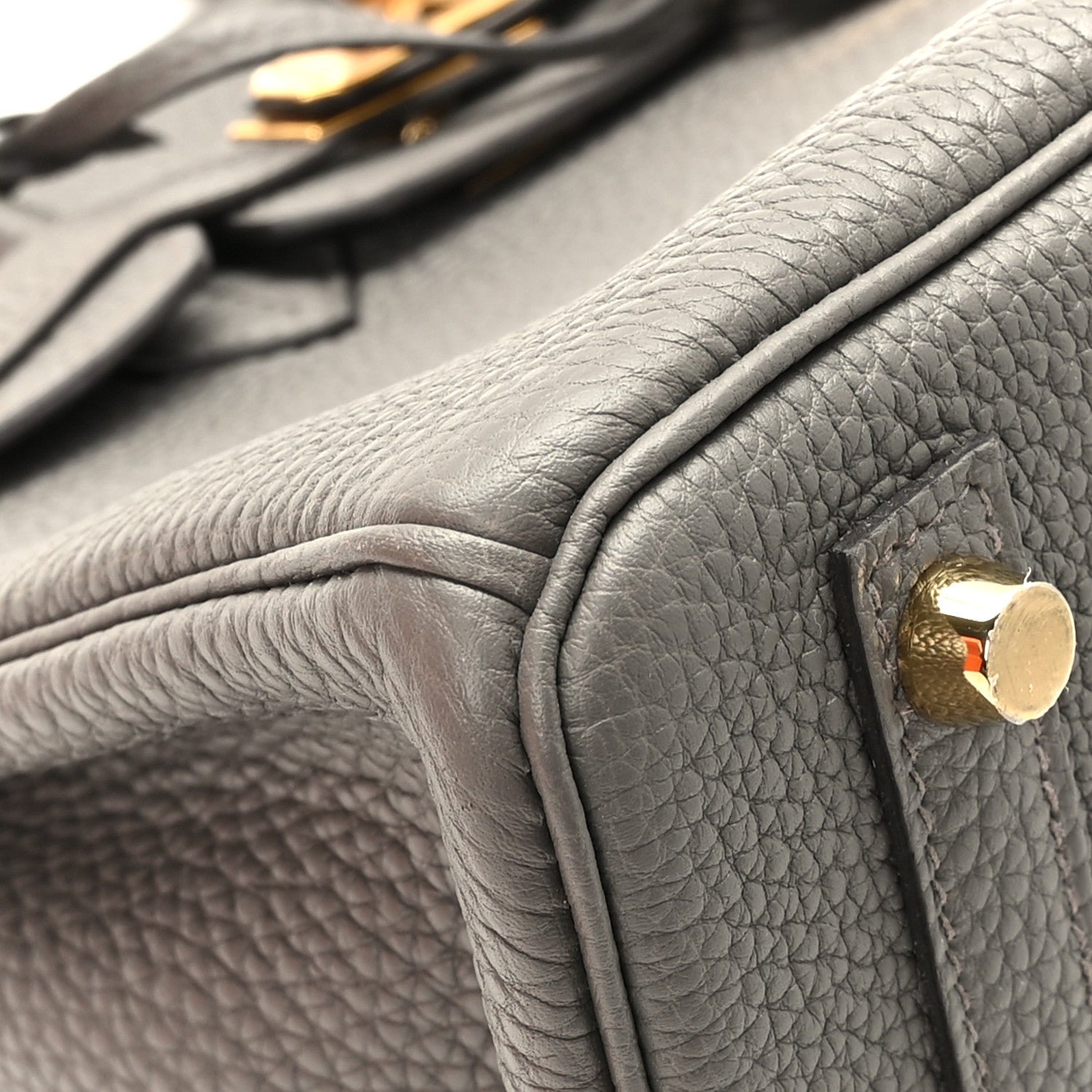 Hermes Togo Birkin 25 Etain 8 of 12