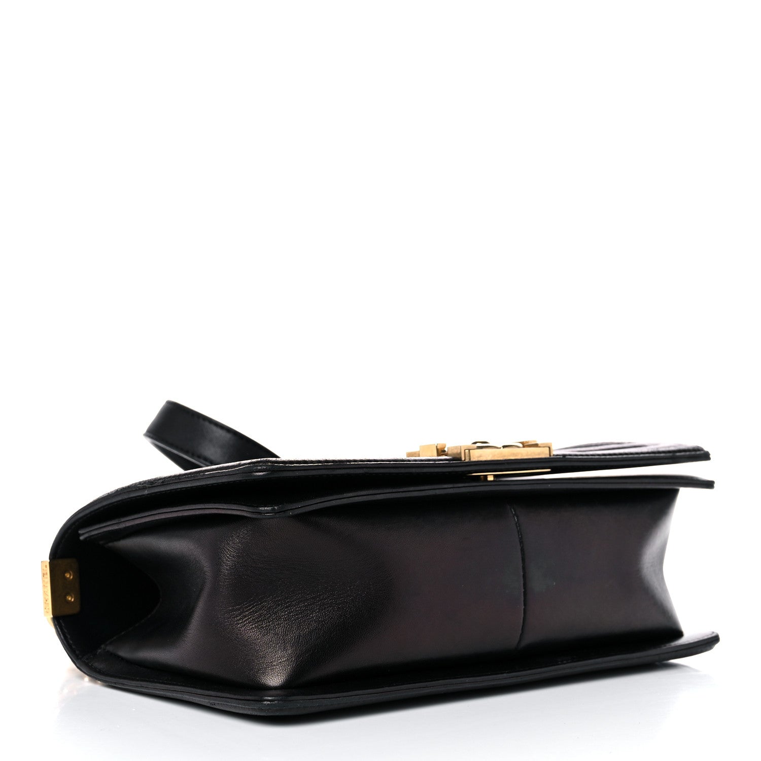 Chanel Fabric Chevron Braided Medium Boy Flap Black 3 of 16