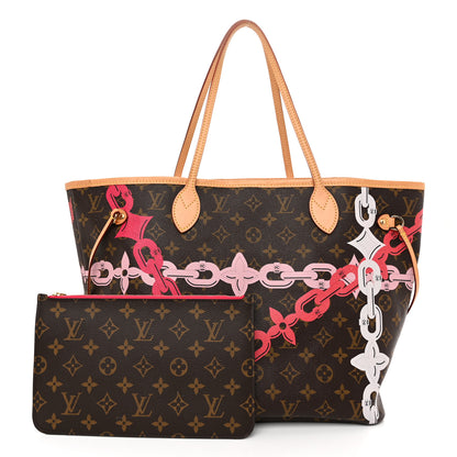 Louis Vuitton Monogram Bay Neverfull MM Rose Ballerine Poppy 3 of 12