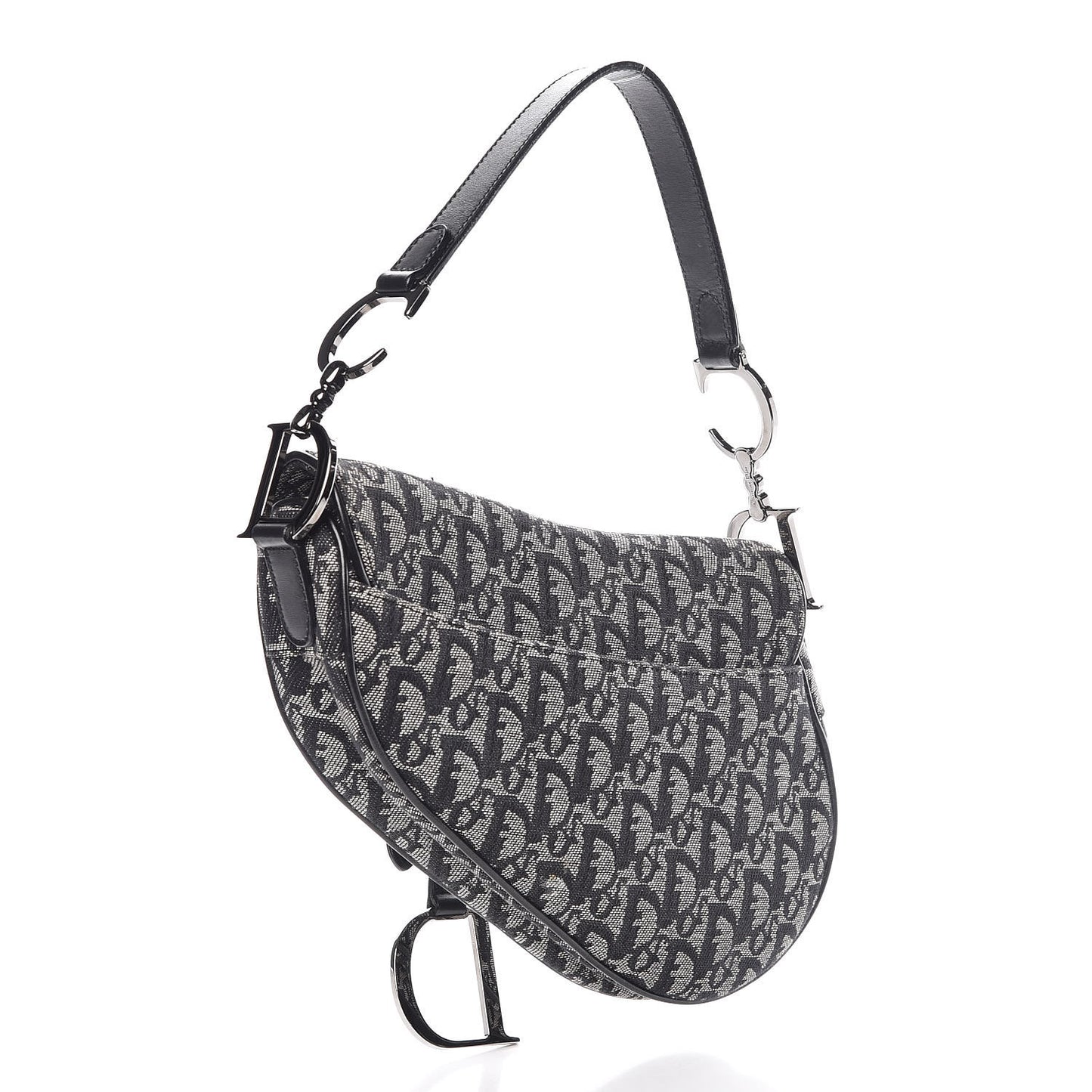 Monogram Saddle Bag Black