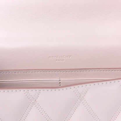 Givenchy Goatskin Quilted GV3 Strap Wallet Pale Pink 5 of 9