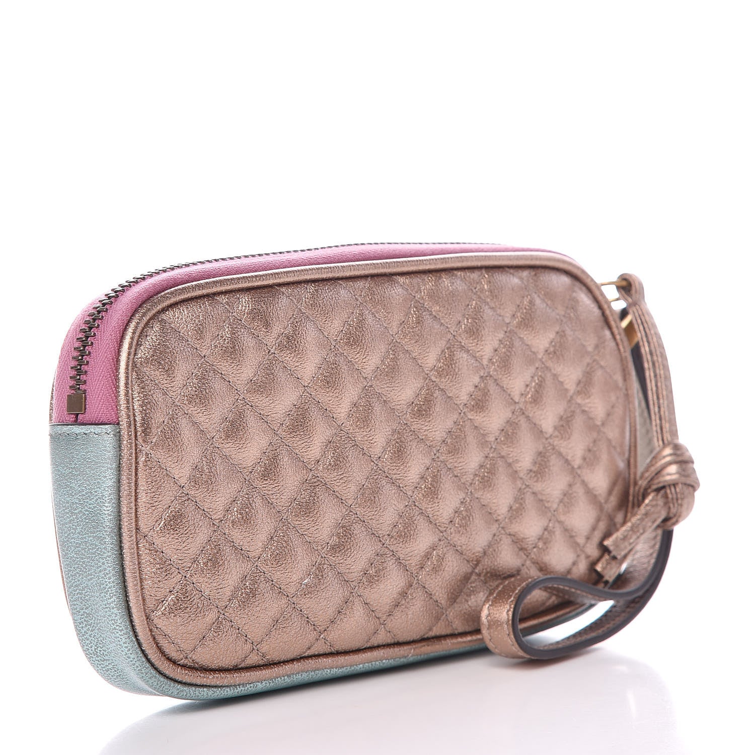 Gucci Laminated Nappa Trapuntata Zumi iPhone Case Rosa Lago Rame 3 of 9