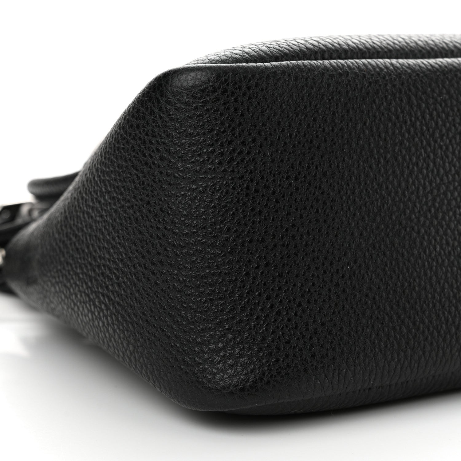 Prada Vitello Daino Soft Mini Zippered Top Handle Bag Black 8 of 10