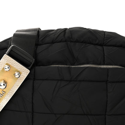 Prada Tessuto Nylon Quilted Messenger Black 8 of 10