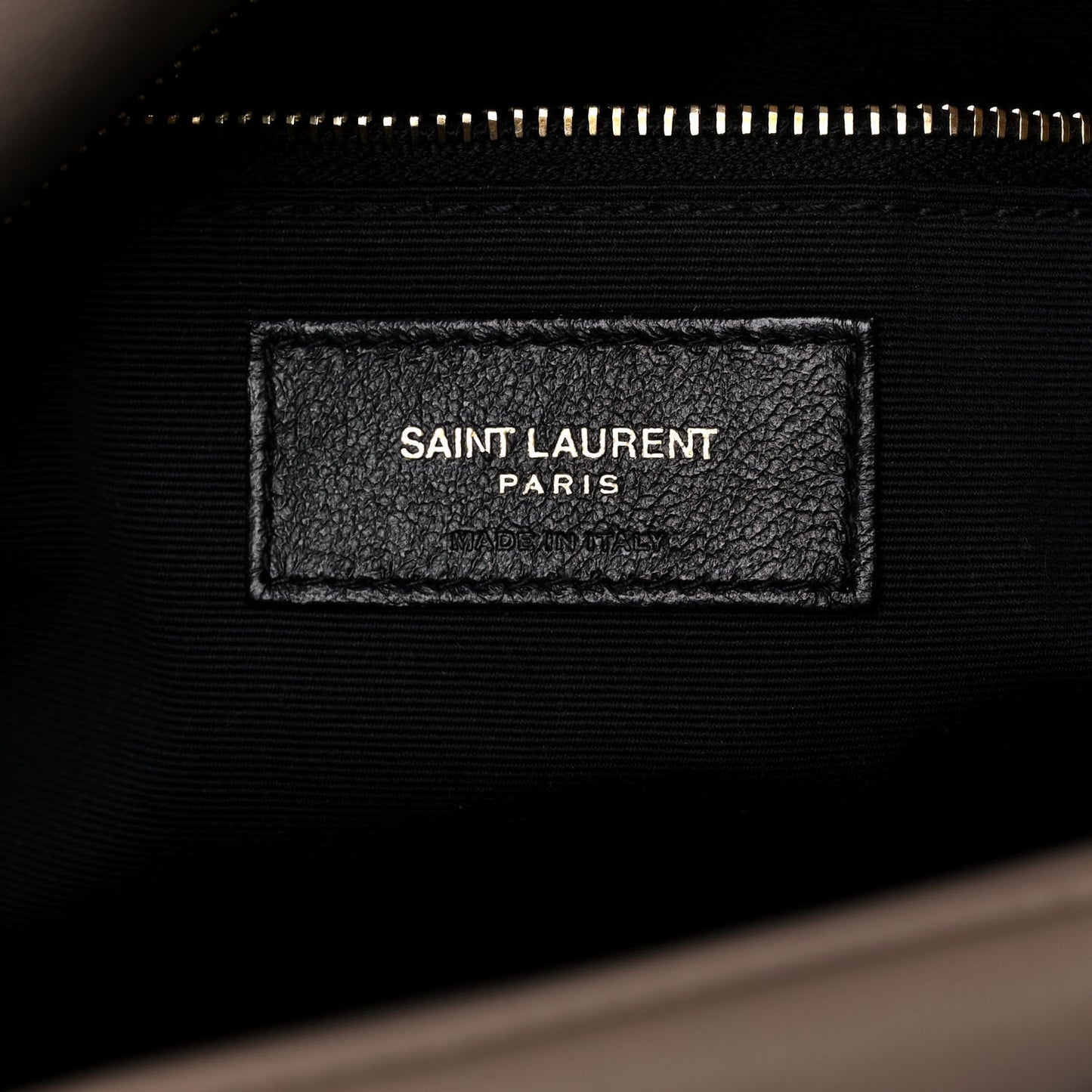 Lambskin Quilted Small Loulou Puffer Monogram Chain Satchel Dark Beige
