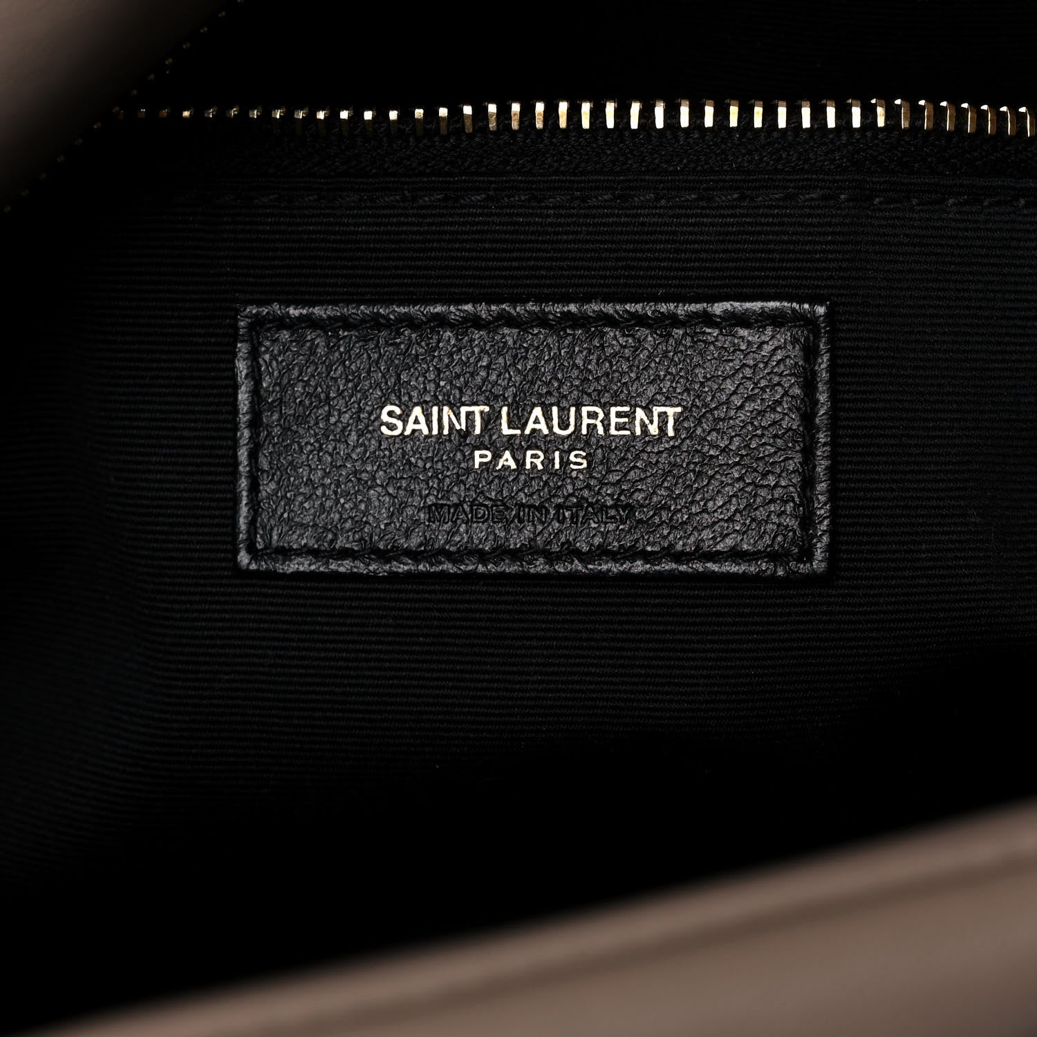 Saint Laurent Lambskin Quilted Small Loulou Puffer Monogram Chain Satchel Dark Beige 6 of 14