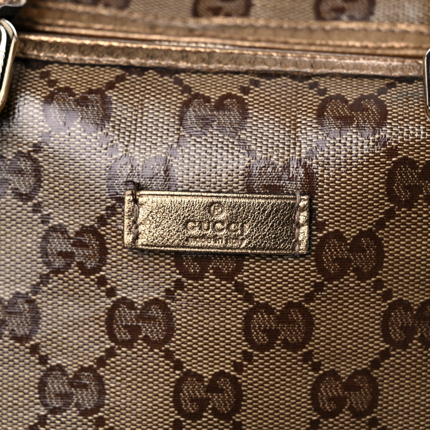 Gucci Crystal Monogram Medium Joy Boston Bronze 22 of 25