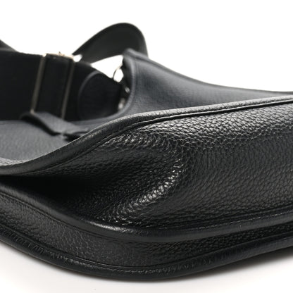 Hermes Taurillon Clemence Evelyne III PM Black 8 of 10