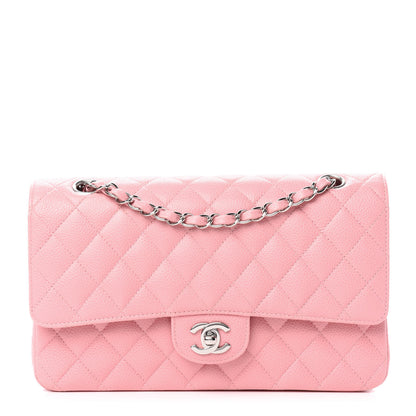 Chanel Caviar Quilted Medium Double Flap Pink 1 of 11