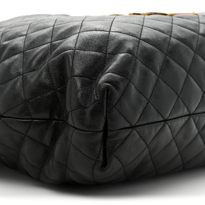 Saint Laurent Lambskin Quilted Maxi Icare Shopping Tote Black 11 of 17