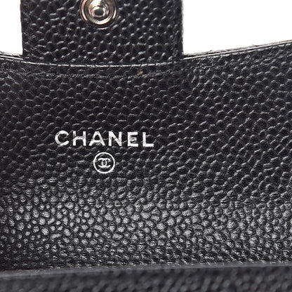 Chanel Caviar Quilted Flap Card Holder Black 7 of 8