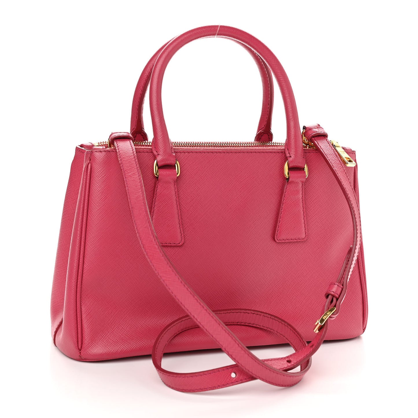 Saffiano Small Galleria Double Zip Tote Peonia