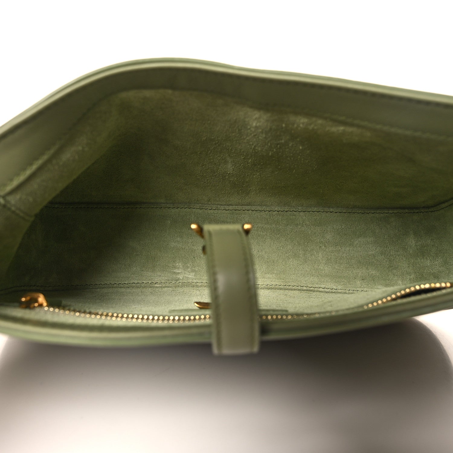 Saint Laurent Smooth Calfskin Le 5 A 7 Hobo Pistache 5 of 11