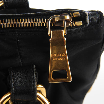 Prada Tessuto Soft Calf Tote Nero Black 8 of 10