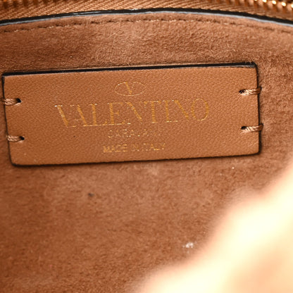 Valentino Garavani Cashmere Medium Roman Stud Shoulder Bag Brown 6 of 10
