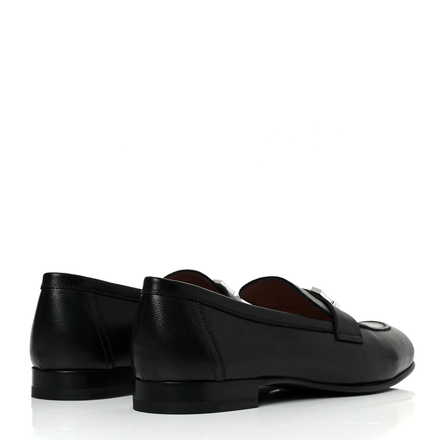 Goatskin Womens Paris Loafers 38 Black