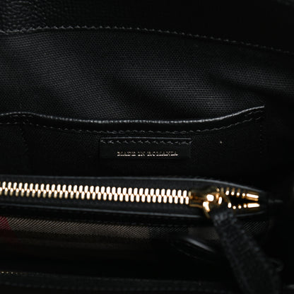 Burberry Derby Calfskin House Check Medium Camberley Black 7 of 12