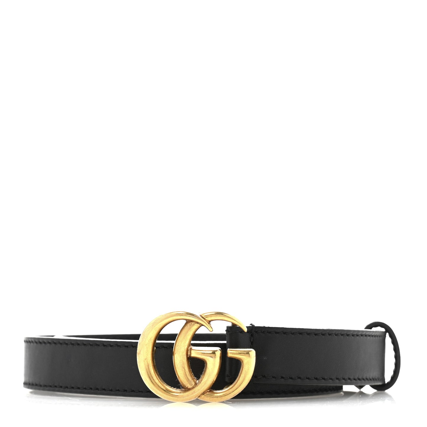 Calfskin Double G 20mm Belt 75 30 Black