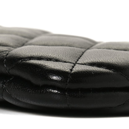 Chanel Lambskin Quilted Small No. 5 Cosmetic Case Black 10 of 12