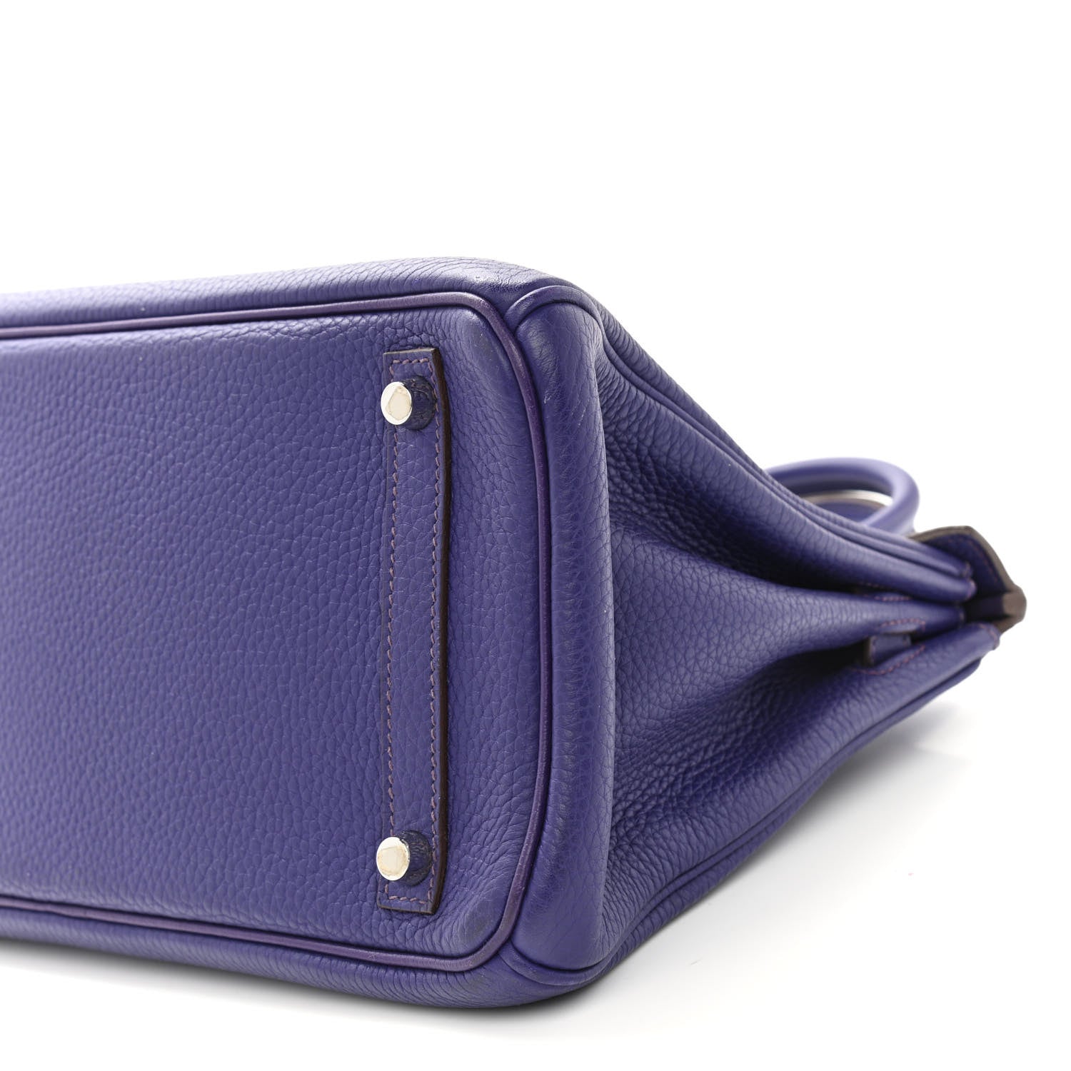 Hermes Taurillon Clemence Birkin 30 Iris 10 of 12