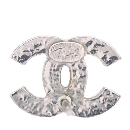 Chanel Crystal CC Earrings Silver 4 of 4