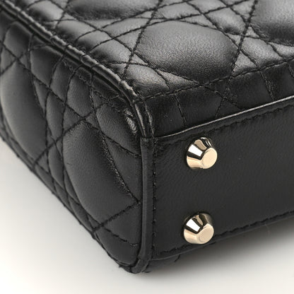 Christian Dior Lambskin Cannage Micro Lady Dior Black 7 of 10