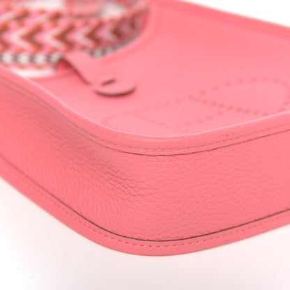 Hermes Taurillon Clemence Allegro Evelyne TPM Rose Azalee Rose Confetti 8 of 10