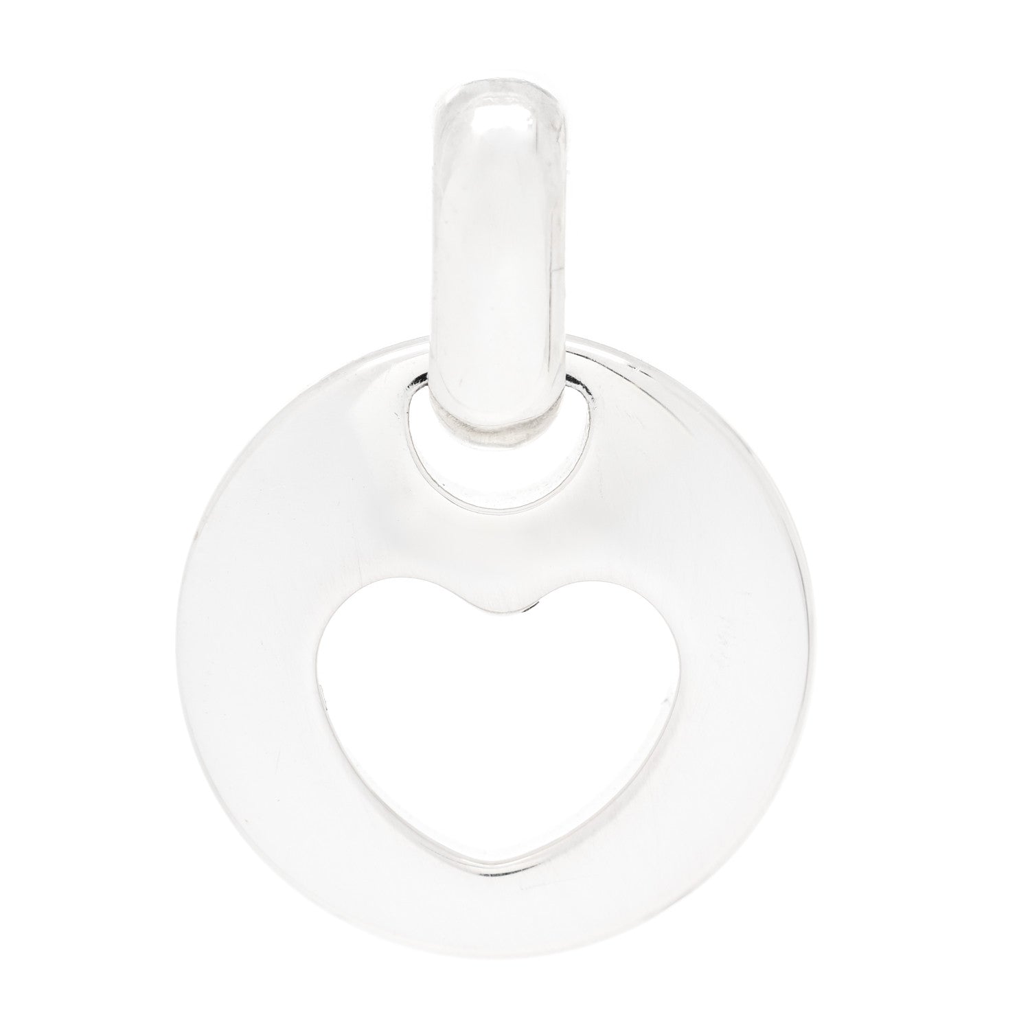 Tiffany Sterling Silver Stencil Heart Pendant 1 of 3