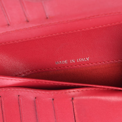 Chanel Lambskin Quilted Zipped Pocket Wallet Fuchsia 7 of 13