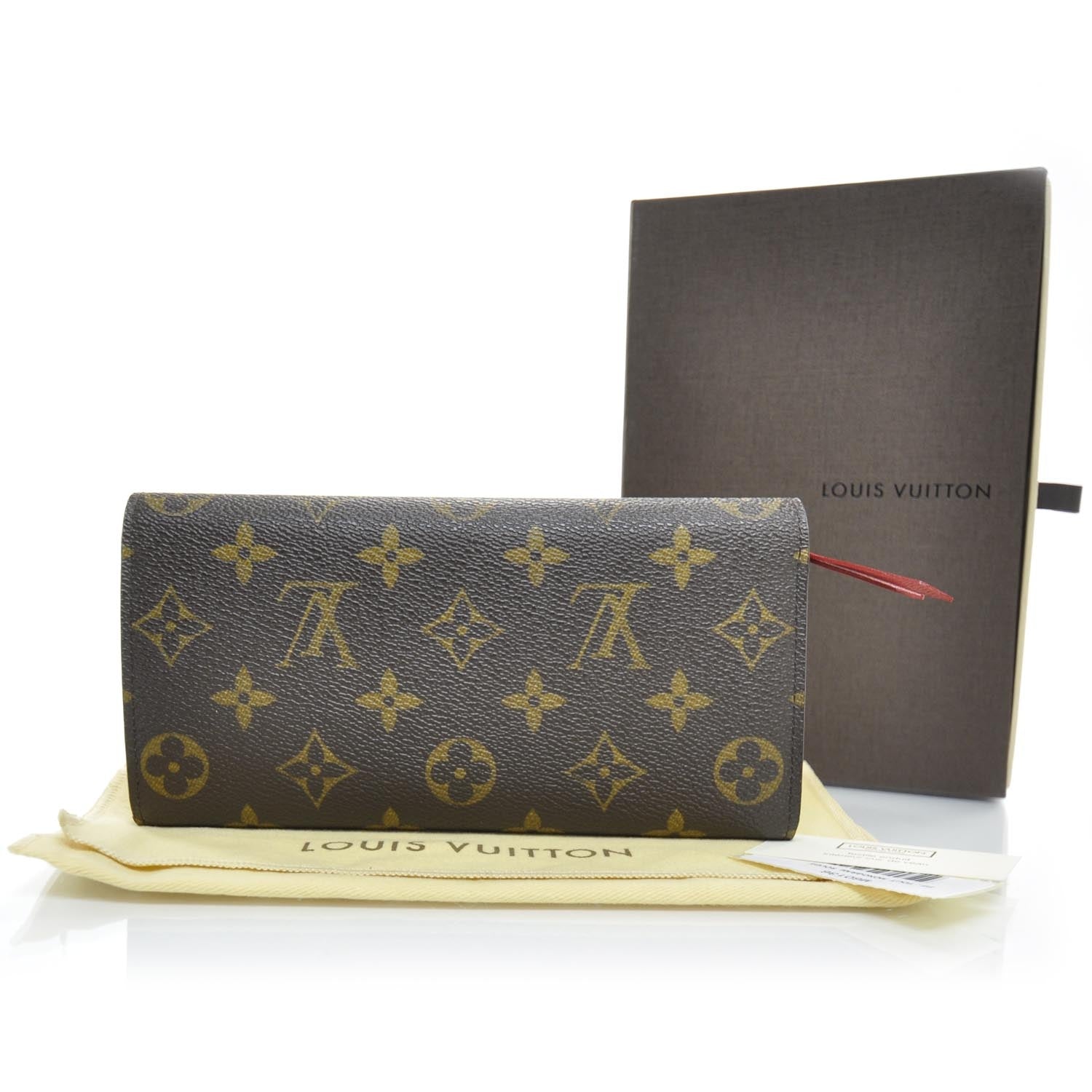 Louis Vuitton Monogram Emilie Wallet Red 2 of 7
