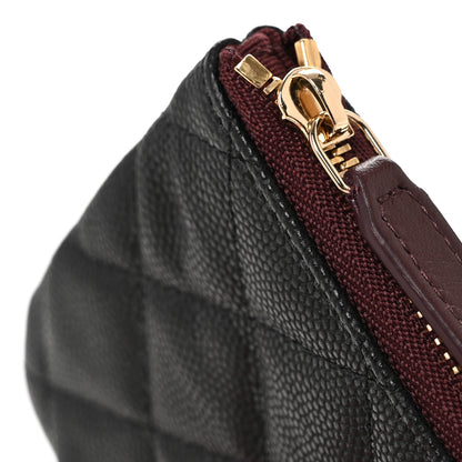 Chanel Caviar Quilted Small Cosmetic Case Black 8 of 9