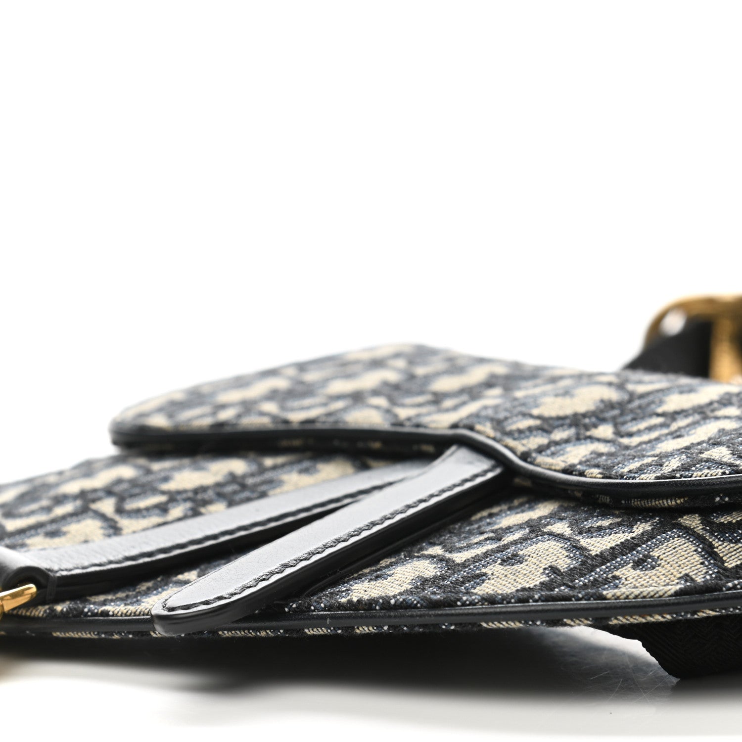 Christian Dior Oblique Saddle Belt Bag Blue 12 of 14