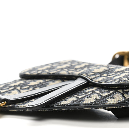 Christian Dior Oblique Saddle Belt Bag Blue 12 of 14