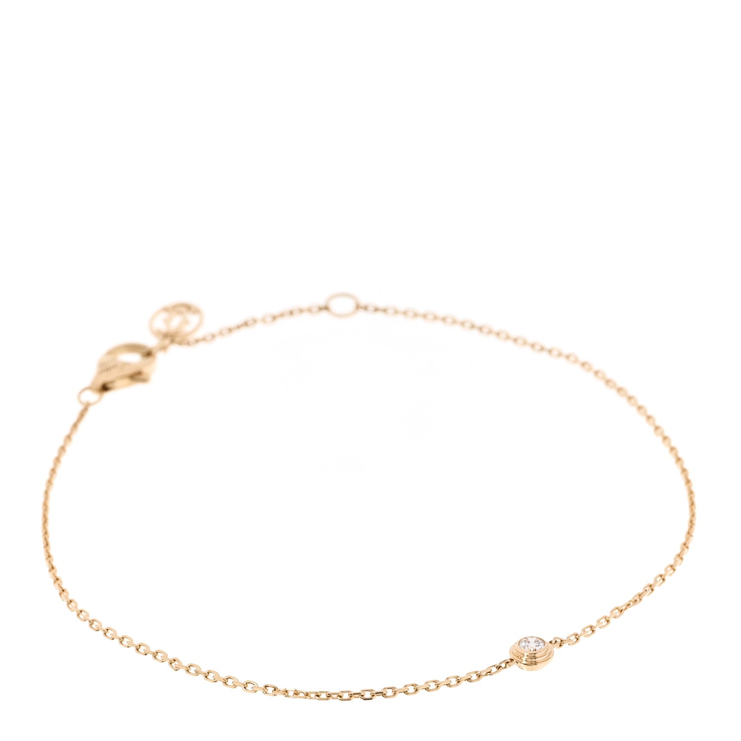 Cartier 18K Yellow Gold Diamond XS D'Amour Bracelet 1 of 3