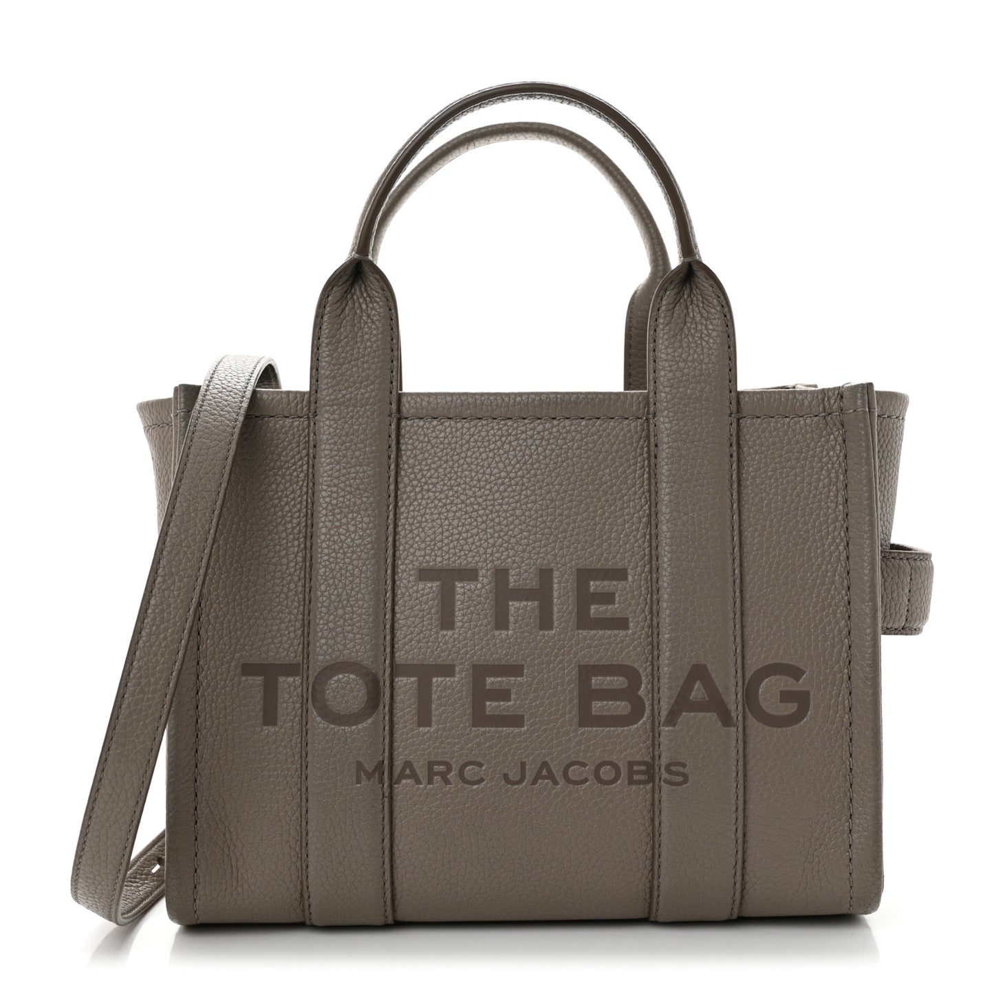 Grained Calfskin Small The Tote Bag Cement