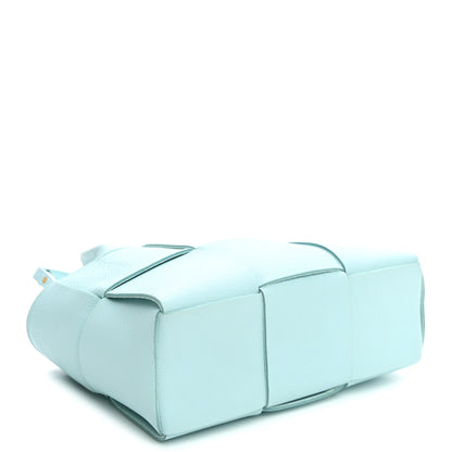 Bottega Veneta Grained Calfskin Maxi Intrecciato Mini Arco Tote Pale Blue 5 of 10