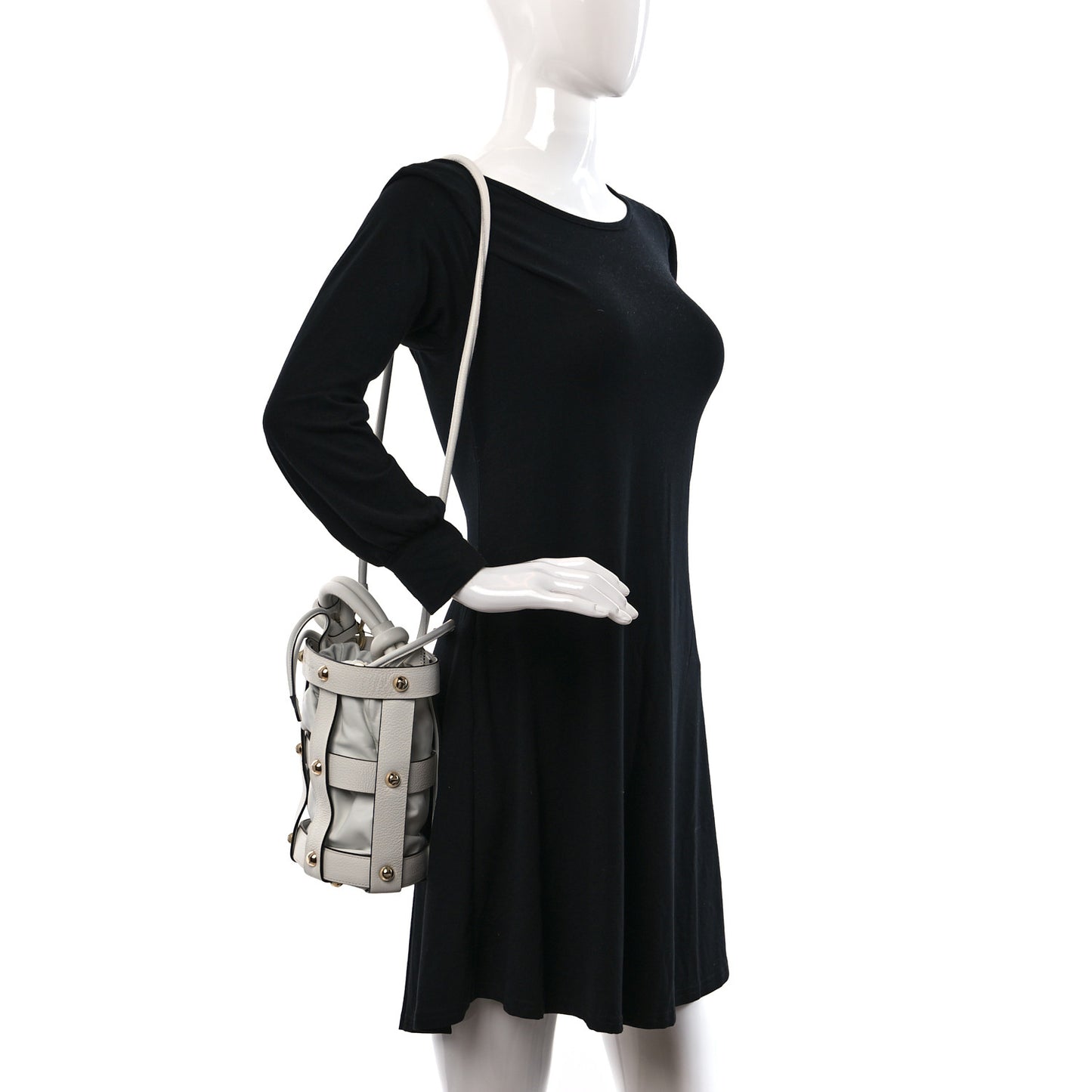 Calfskin Cage Bag White