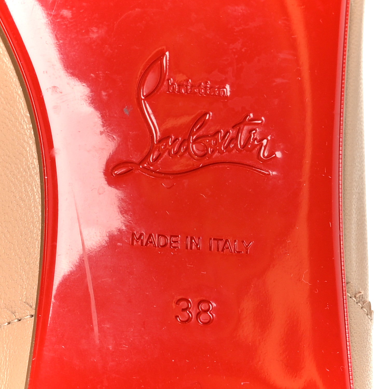 Christian Louboutin Nappa Mamadrague Flats 38 Blush 8 of 9