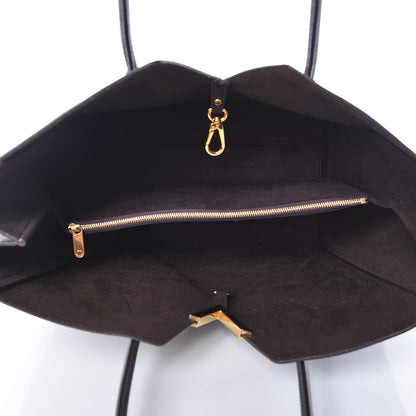 Louis Vuitton Calfskin Monogram Kimono Tote Black 5 of 9