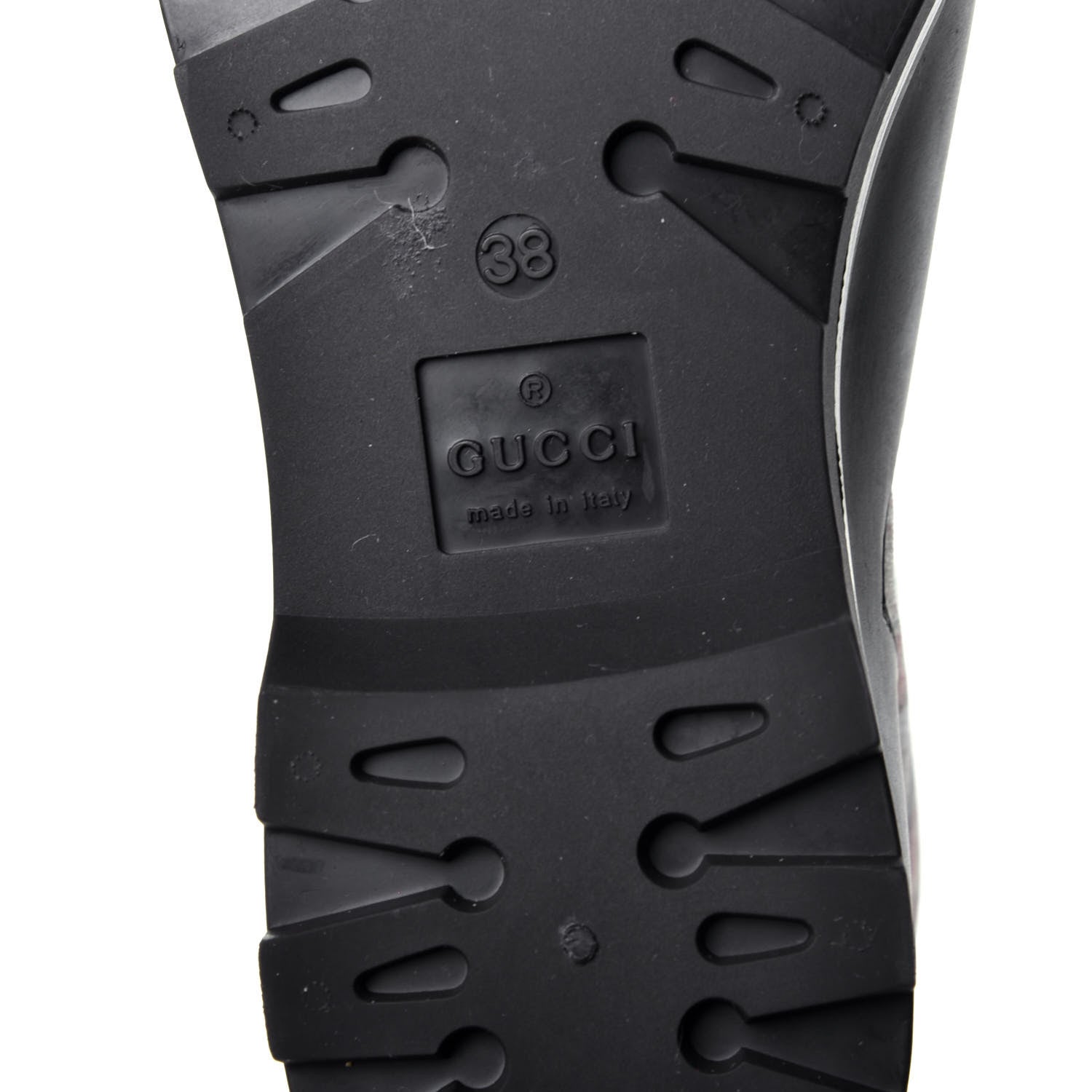 Gucci GG Supreme Monogram Blooms Flat Rubber Boots 38 Beige Multicolor 5 of 6