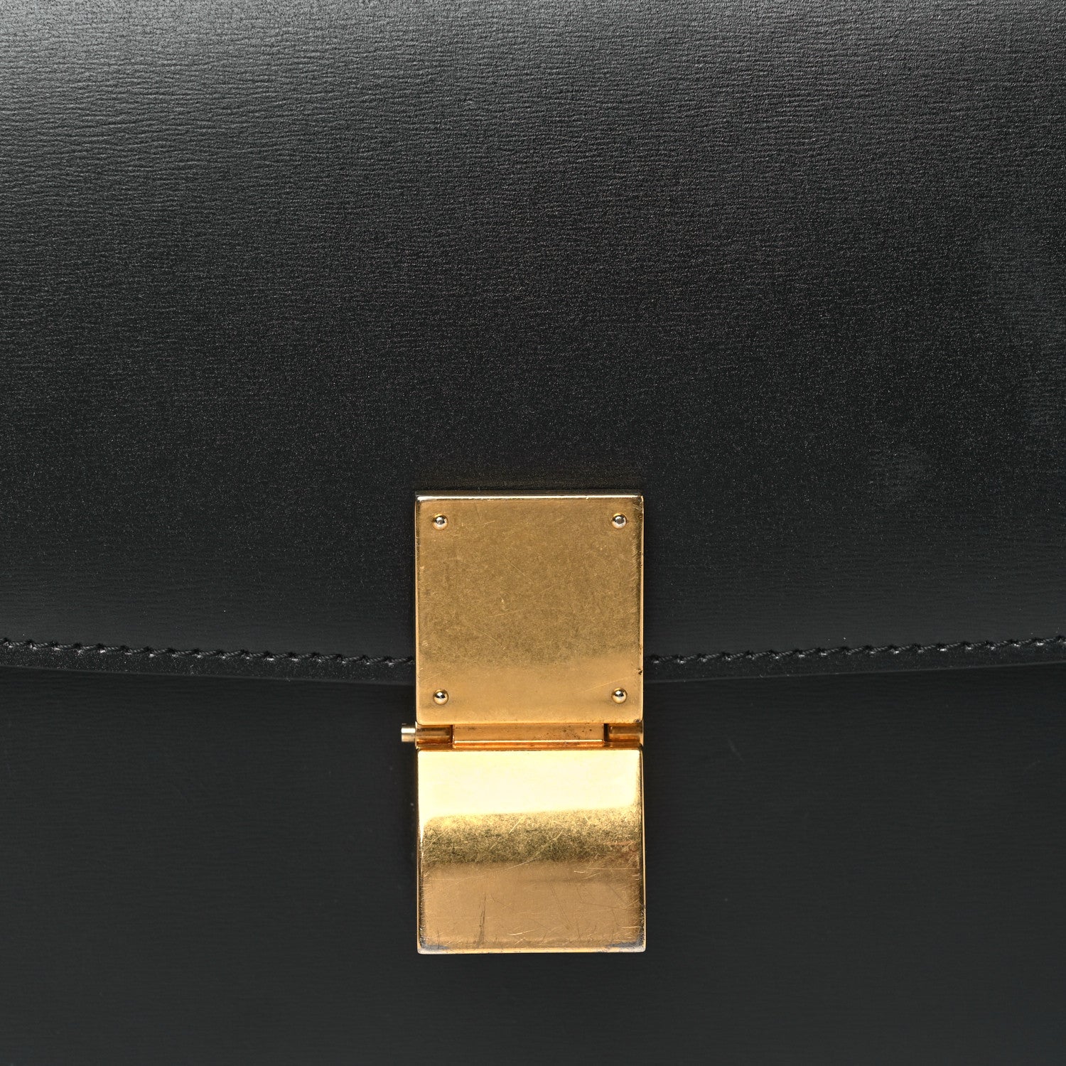 Celine Box Calfskin Medium Classic Box Flap Bag Black 7 of 9