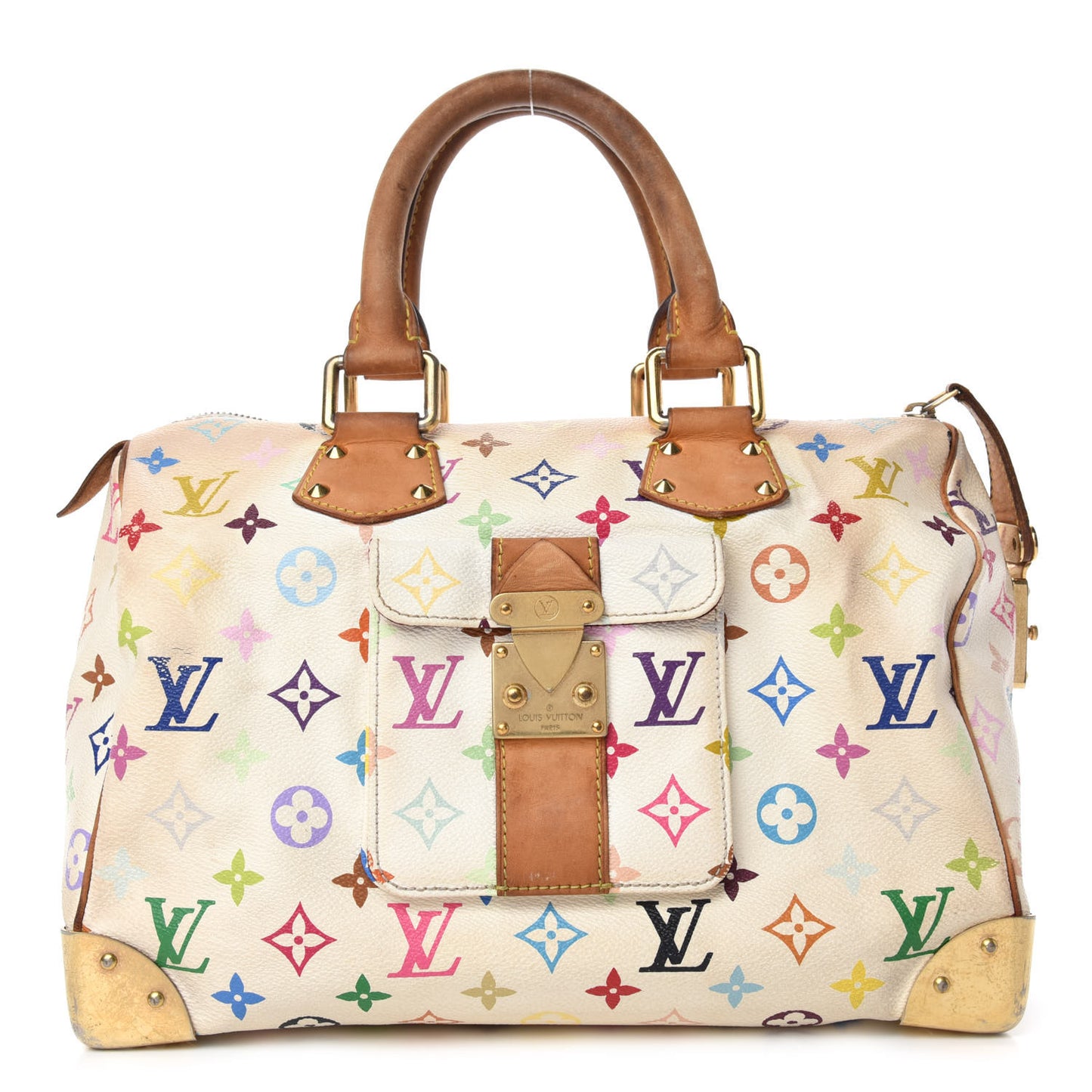 Monogram Multicolor Speedy 30 White