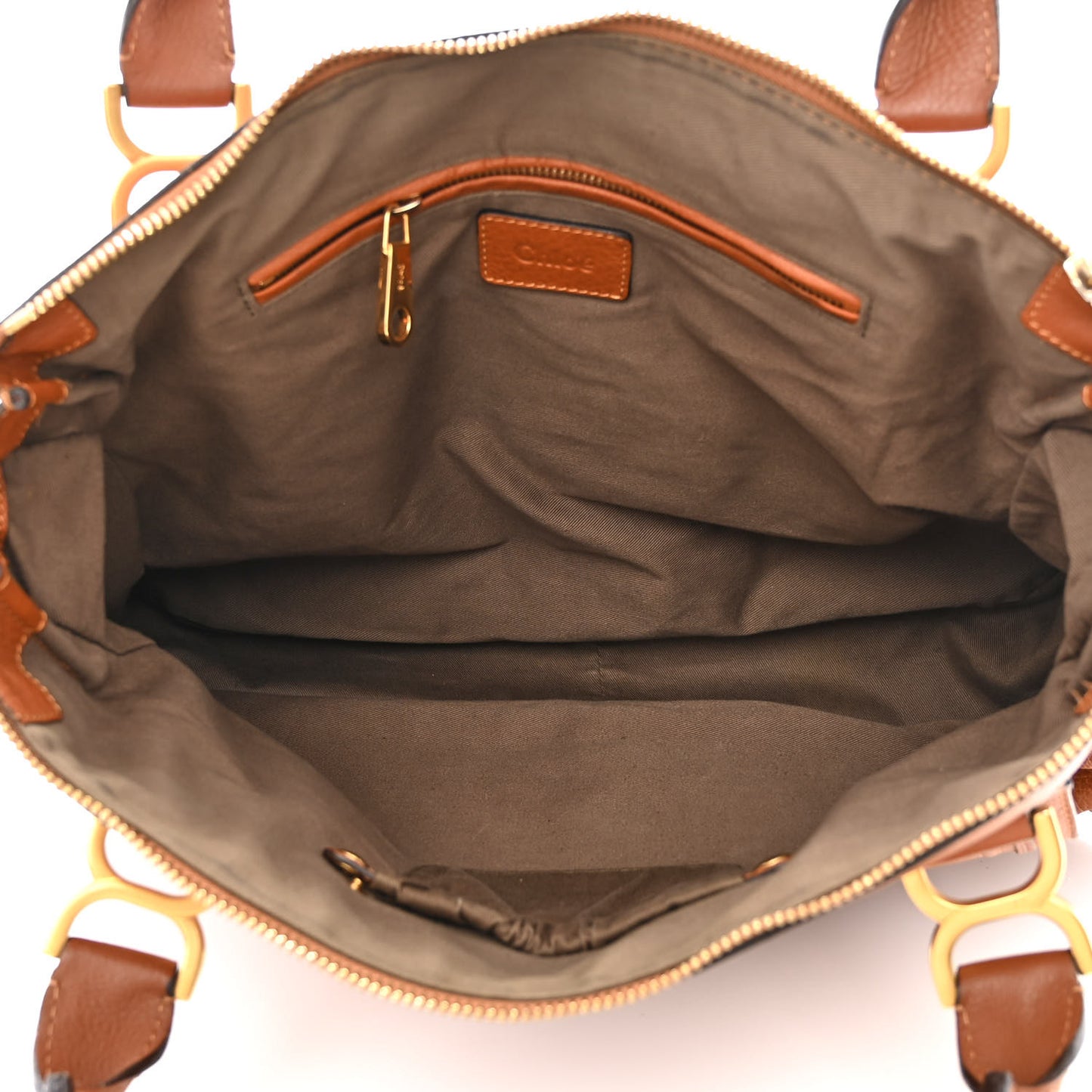 Calfskin Large Marcie Satchel Tan