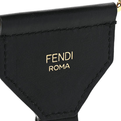 Fendi Ribbon Vitello Seta FF 1974 Adjustable Strap You Fango Marrone Black 5 of 5