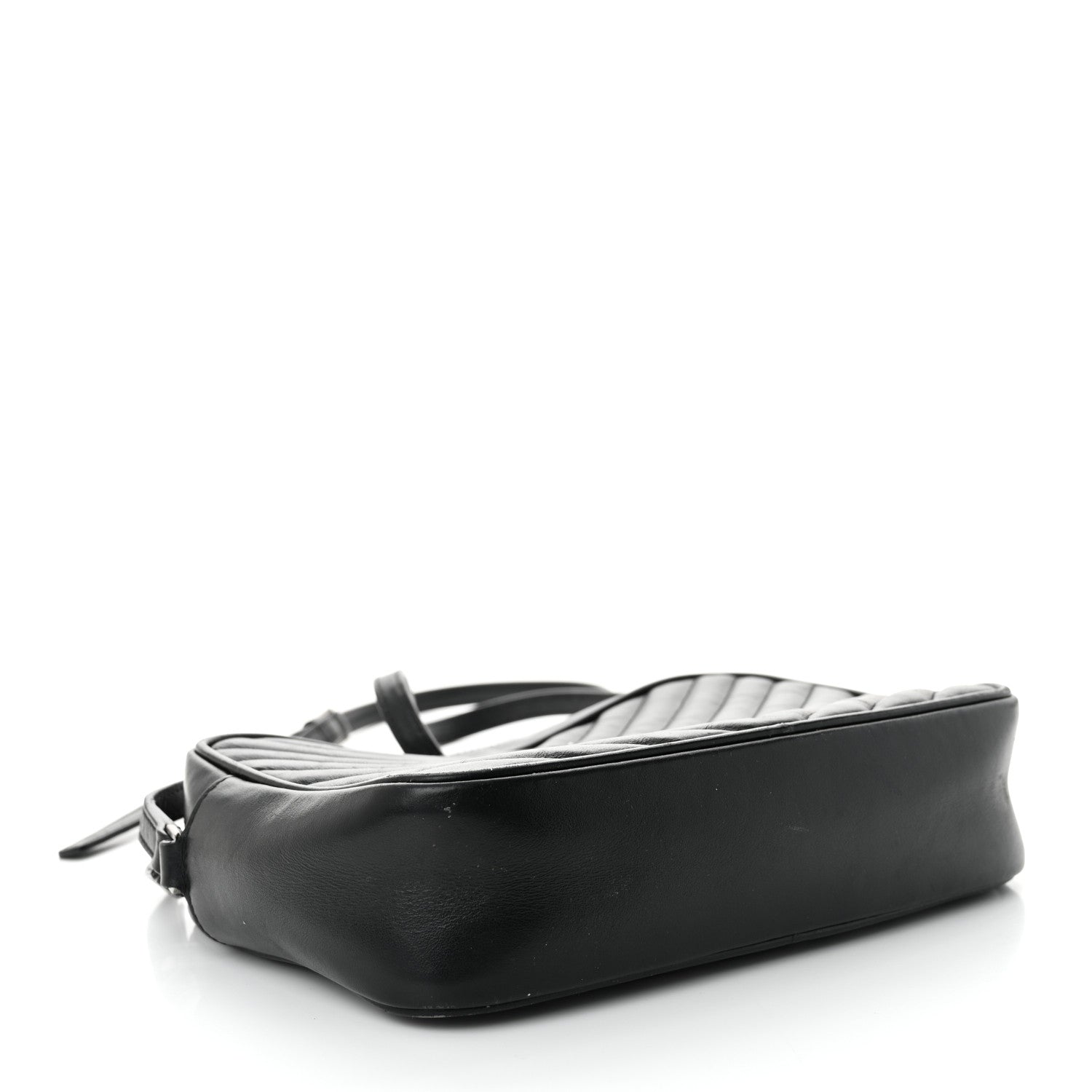 Saint Laurent Calfskin Matelasse Monogram Lou Camera Bag Black 4 of 12