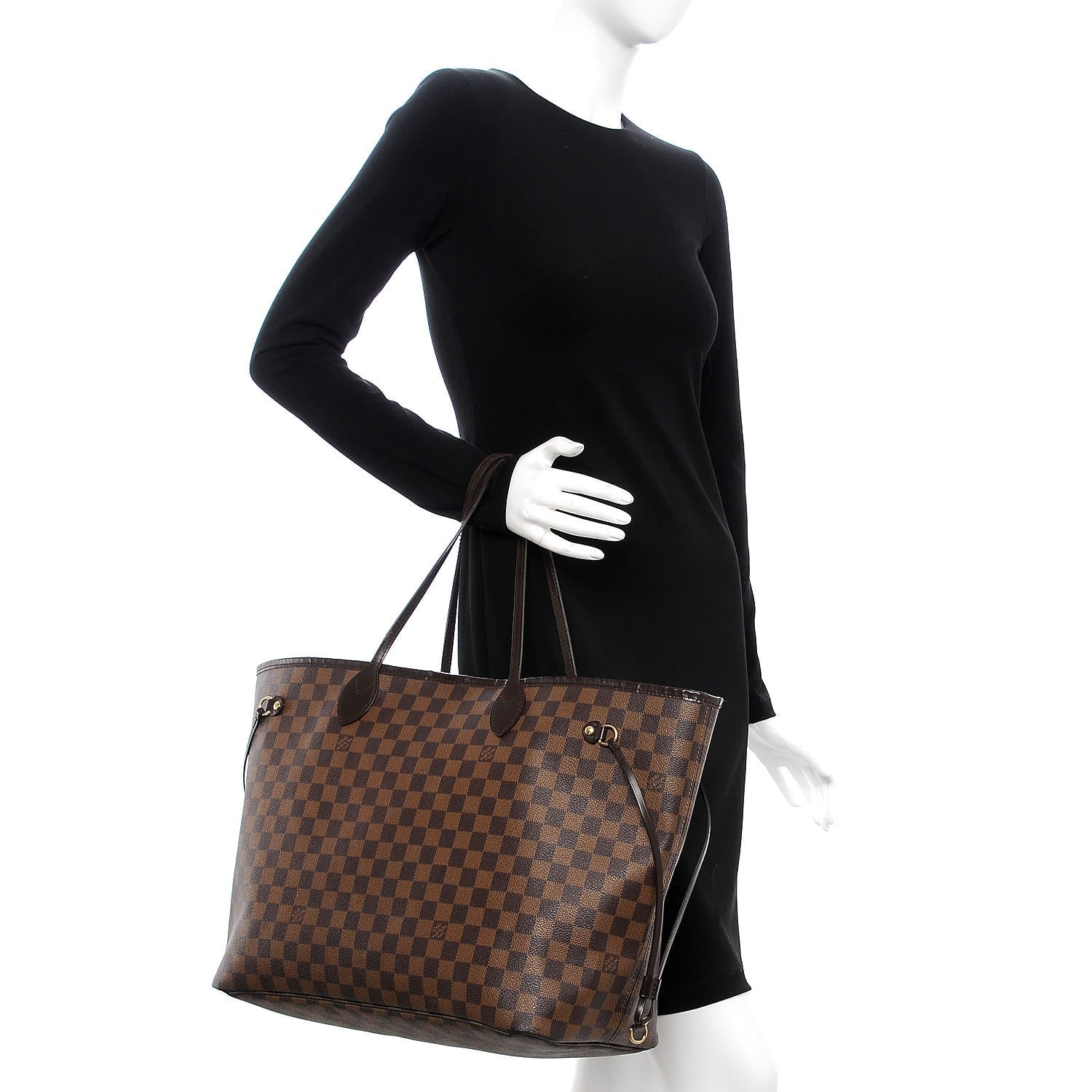 Louis Vuitton Damier Ebene Neverfull GM 2 of 16