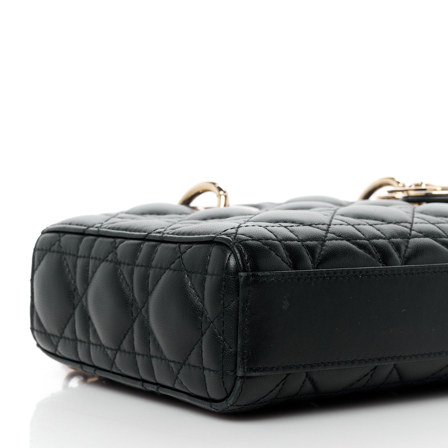 Christian Dior Lambskin Cannage Small Lady D-Joy Black 9 of 10