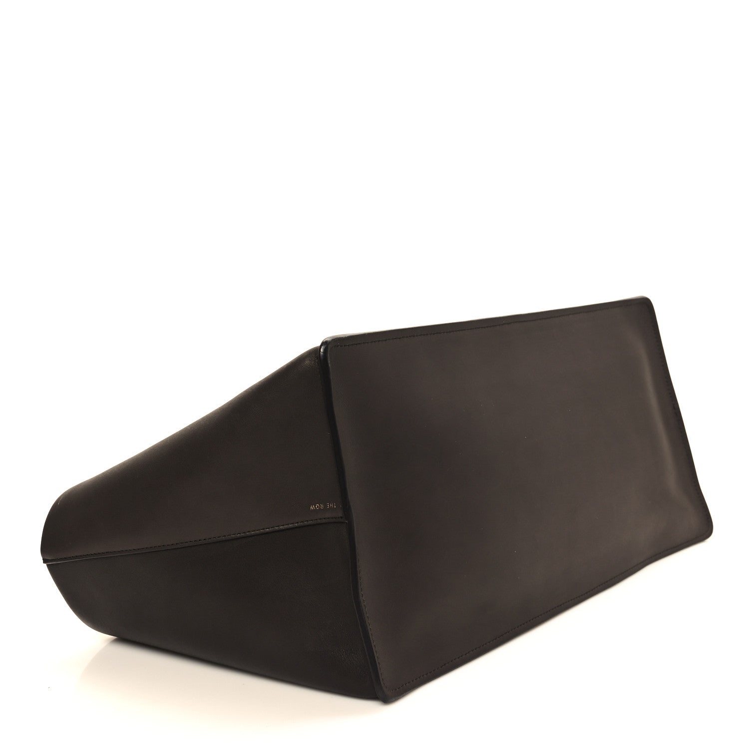 The Row Polished Saddle Calfskin Idaho Top Handle Dark Brown 4 of 11